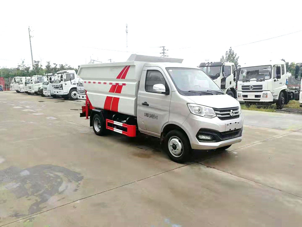 【4立方】長安汽油雙輪后裝掛桶垃圾車