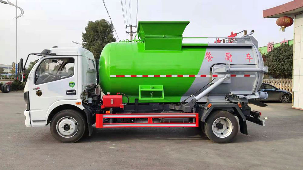 【7.5立方 圓箱】東風(fēng)多利卡D7餐廚垃圾車(chē)