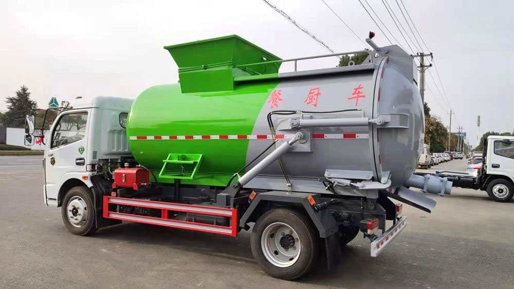 【7.5立方 圓箱】東風(fēng)多利卡D7餐廚垃圾車(chē)